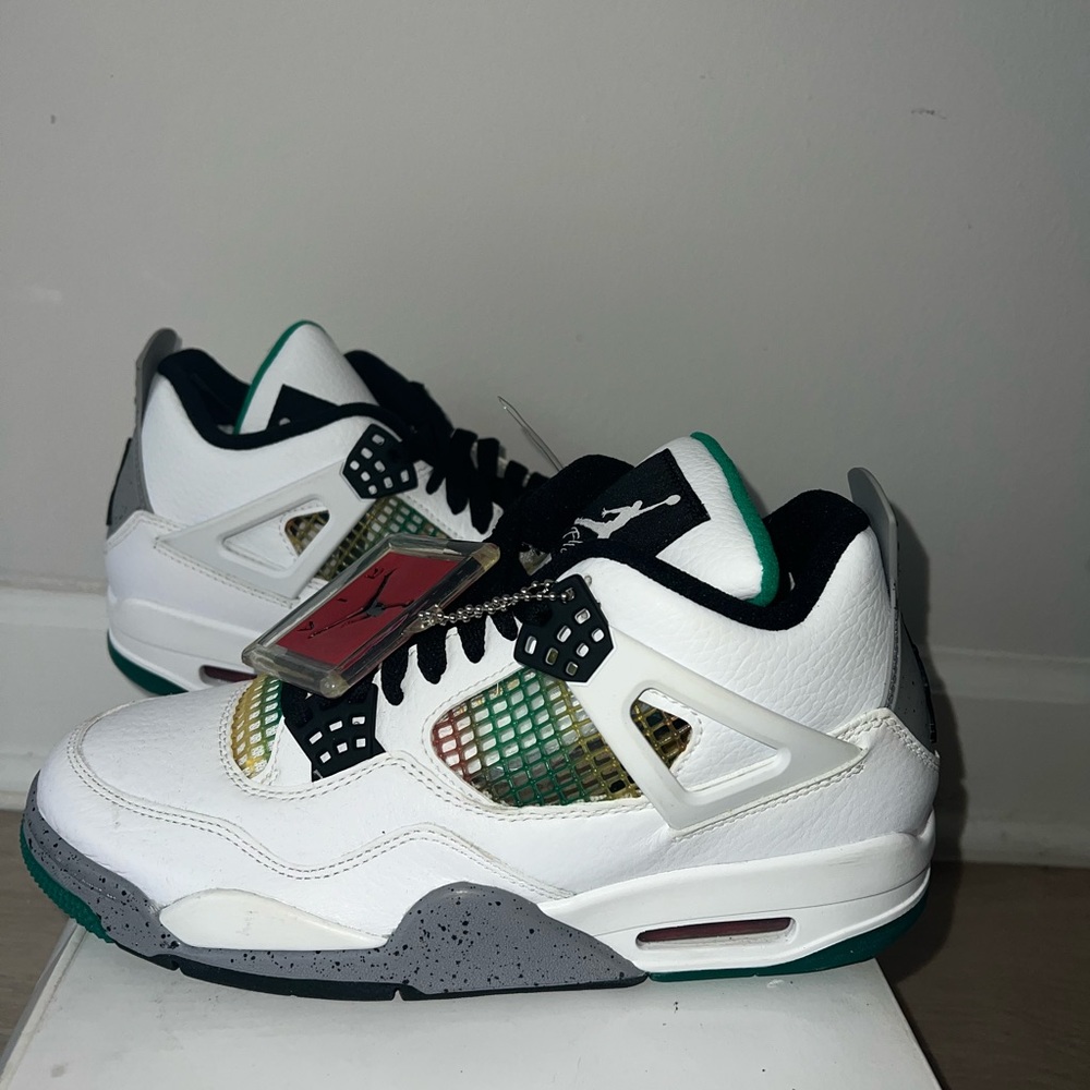 Air Jordan 4 Retro Lucid Green Rasta (W)8